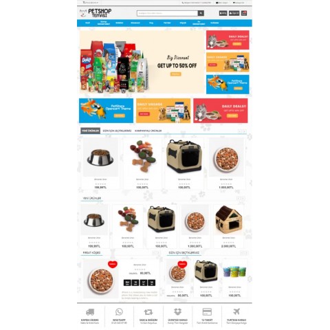 Opencart 3.x PetShop Full Paket