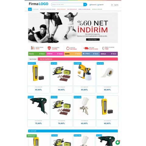 Opencart 3x Hırdavat Full Paket